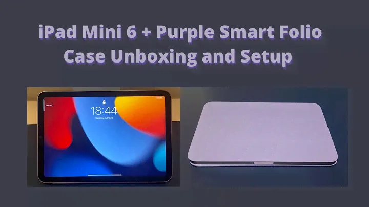 #iPad Mini 6 + Purple Smart Folio Case Unboxing and Setup in 4K!  #unboxing