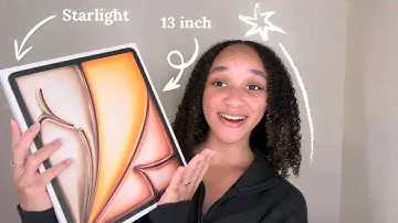 iPad Air 2024 (M2) UNBOXING 13” Starlight🤍✨