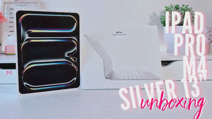 ੈ✩‧₊˚ iPad Pro m4 UNBOXING | silver 13” | easthetic unboxing ੈ✩‧₊˚