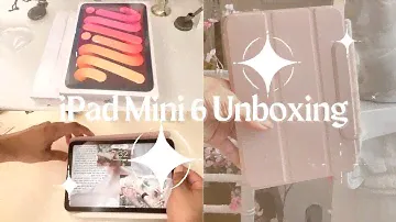 iPad Mini 6 + Accessories Unboxing (Pink, 64 GB)