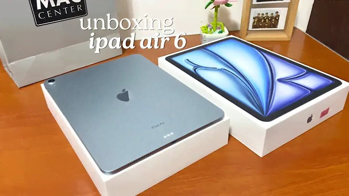 Unboxing iPad Air M2 2024 11” (blue) 🩵 | accessories + customization