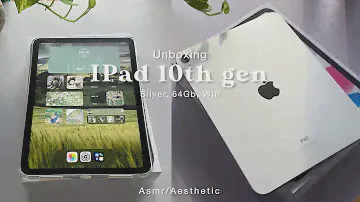 📦🍎iPad 10th generation unboxing l ✨ Silver 64 gb [aesthetic / asmr] | 6 Juta an 🛒